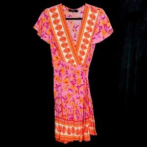Zesica Bohemian Style Wraparound Dress